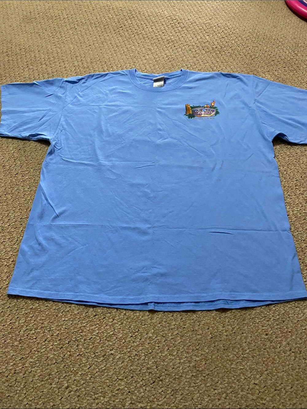 Ron Jon surf shop Mens size XXL Light Blue Short Sleeve Tee Panama City beach - Picture 8 of 16